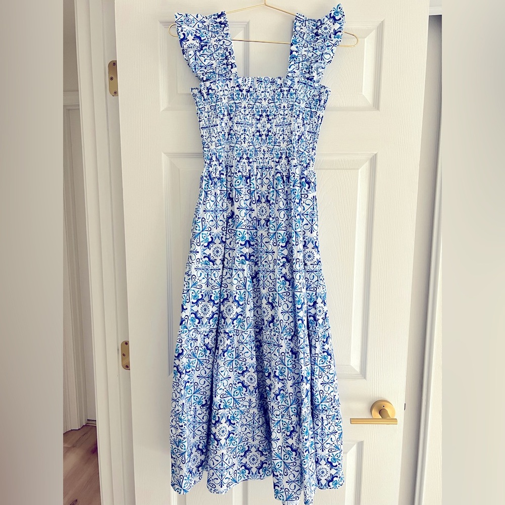 Hill House Ellie Nap Dress - Blue Mosaic - Size Small